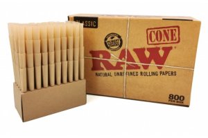 Dutinky RAW Cones King Size 109mm, box 800ks